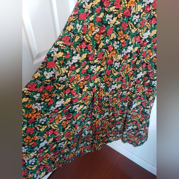 Zara Floral Printed Long Maxi Shirt Dress - Picture 8 of 10